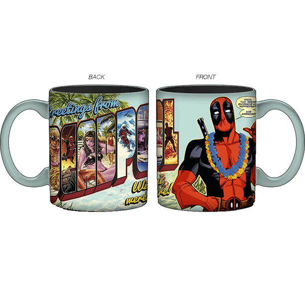 Marvel Deadpool Greeting From Deadpool Ceramic Mug 20oz
