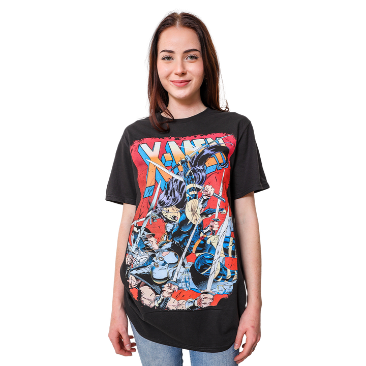 Marvel Comics X-Men Sword Showdown: Psylocke vs Spiral Adult T-Shirt