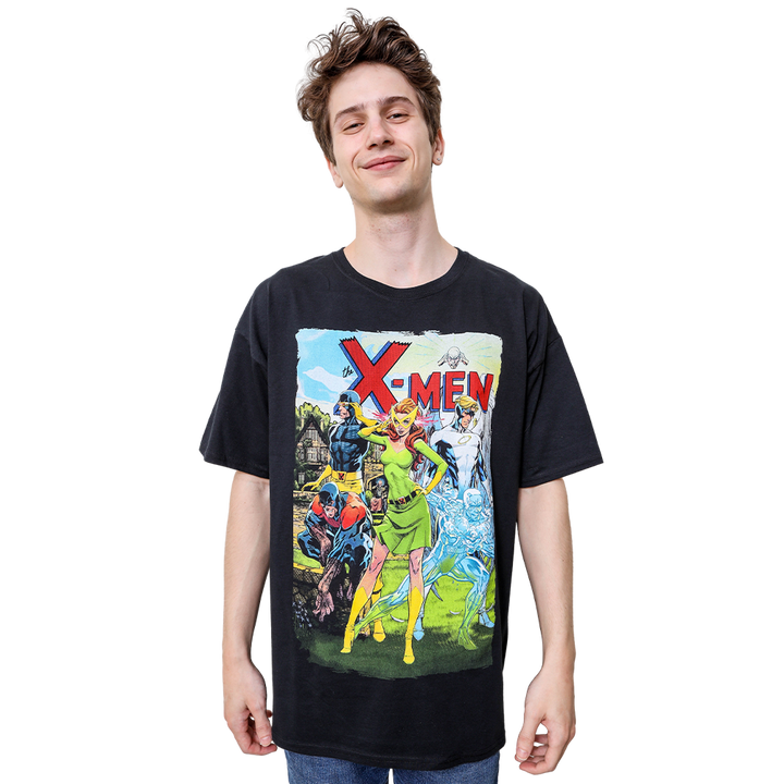 Marvel Comics X-Men Original Team by J. Scott Campbell Adult T-Shirt