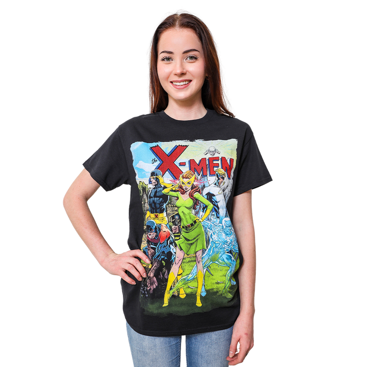 Marvel Comics X-Men Original Team by J. Scott Campbell Adult T-Shirt