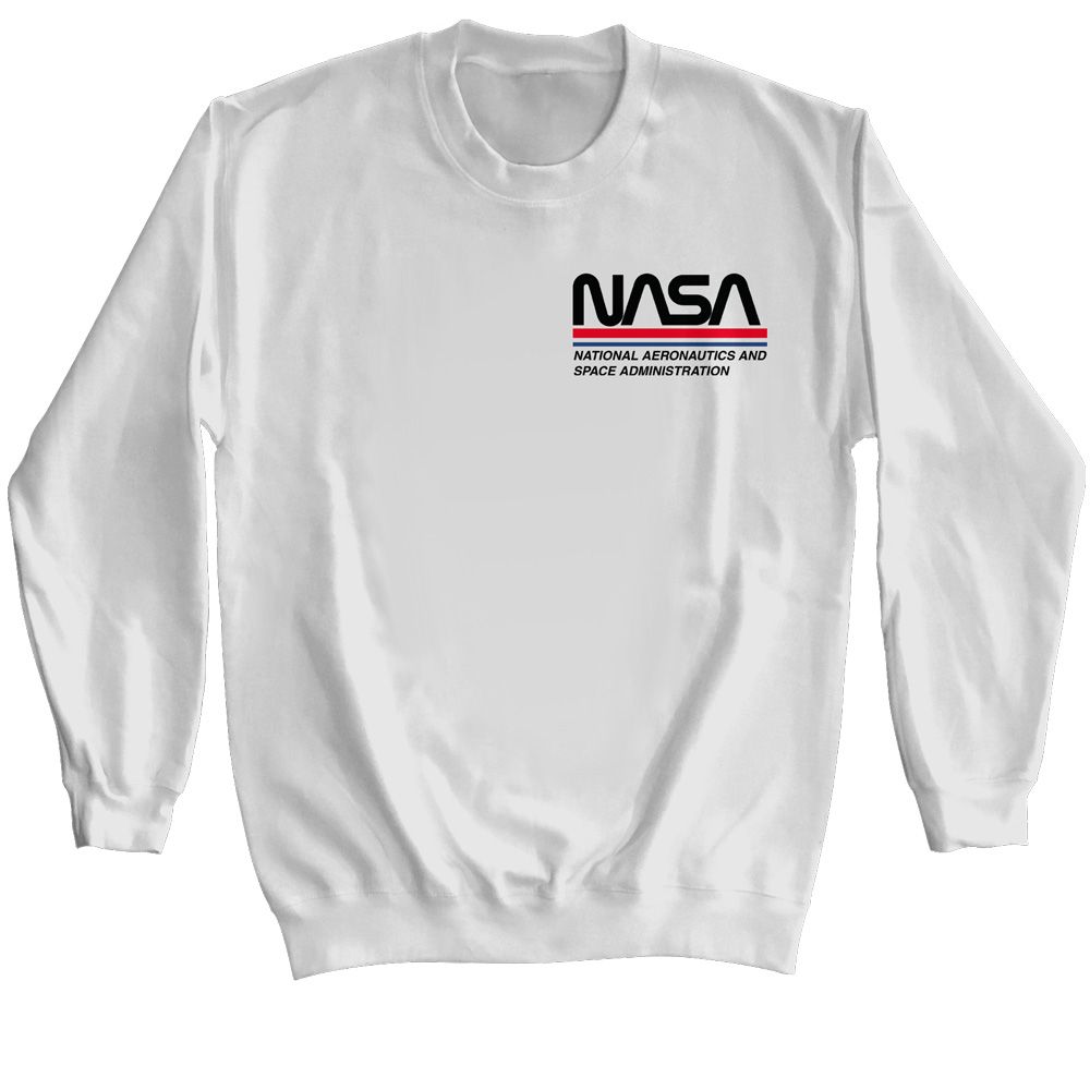 Nasa - Red White Blue Pocket - Long Sleeve - Adult - Sweatshirt
