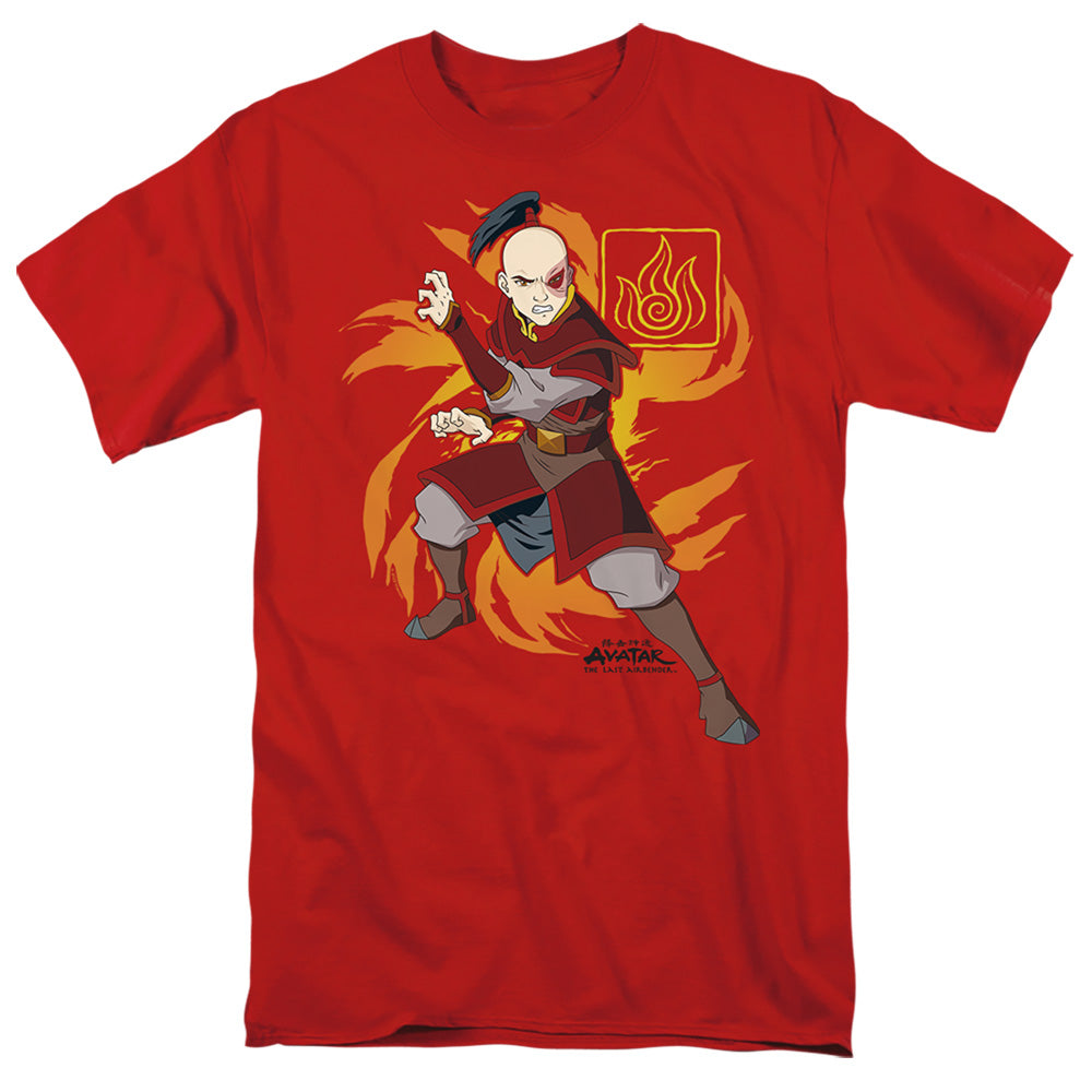 Avatar The Last Airbender - Zuko Flame Burst - Adult Men T-Shirt