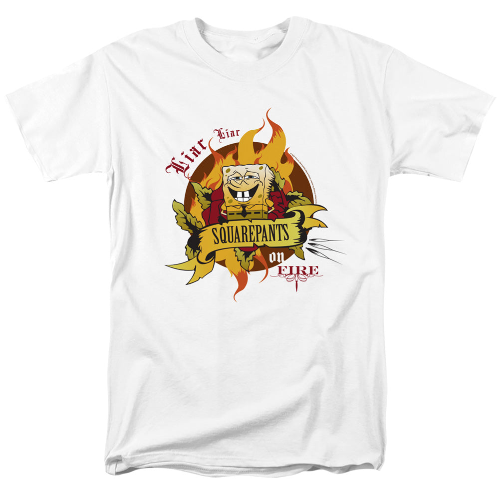 SpongeBob SquarePants - Liar Liar Pants On Fire - Adult Men T-Shirt
