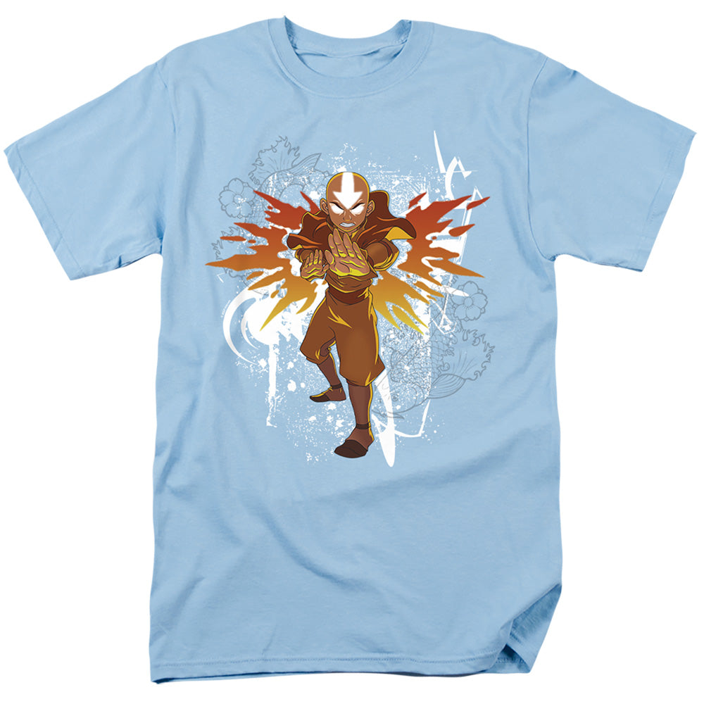 Avatar The Last Airbender - Flower And Fish Aang - Adult Men T-Shirt