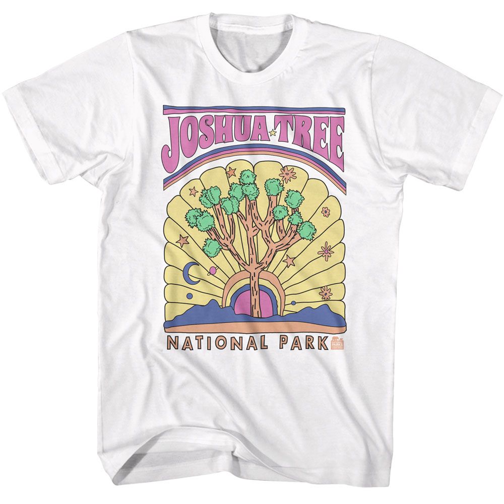 National Parks - Joshua Tree Colorful - White Short Sleeve Adult T-Shirt
