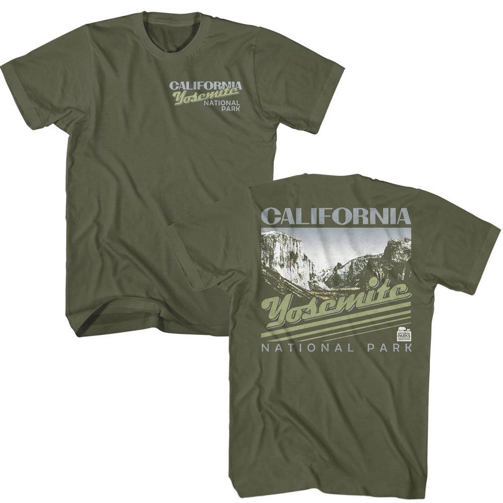 National Parks - California Yosemite - Front and Back Print Adult T-Shirt