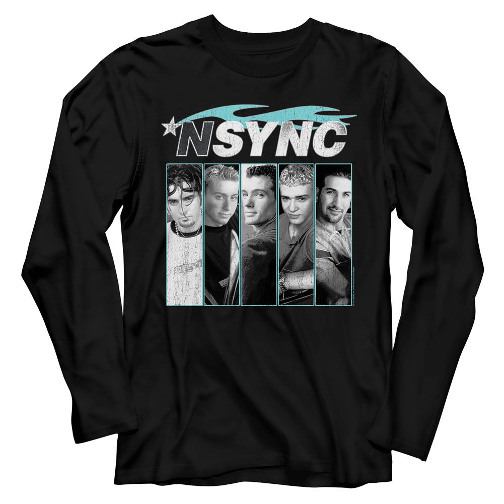 Nsync - Blue Flame - Long Sleeve - Adult - T-Shirt