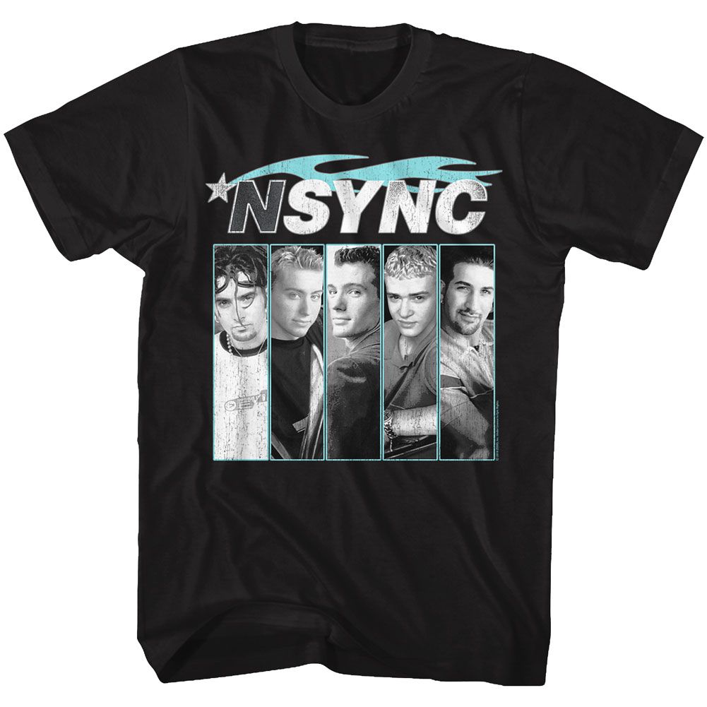 Nsync - Blue Flame - Short Sleeve - Adult - T-Shirt