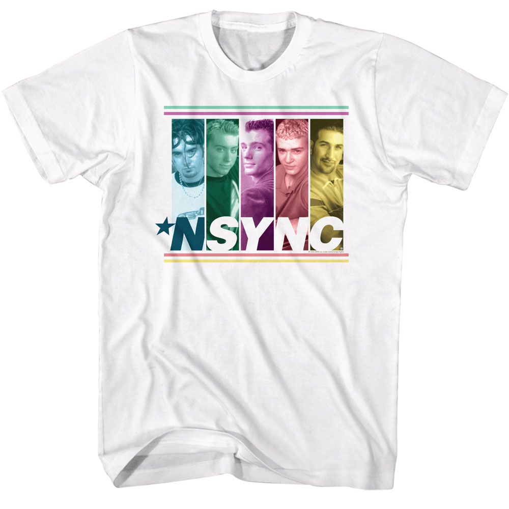 Nsync - Multicolored Boxes - Short Sleeve - Adult - T-Shirt