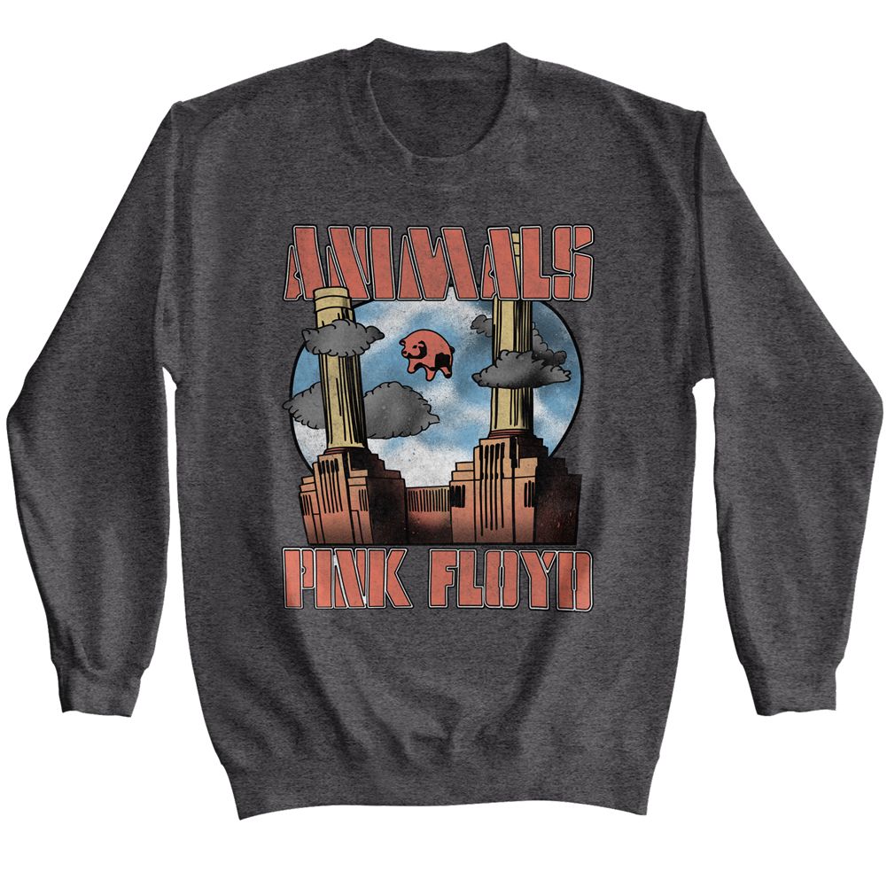 Pink Floyd - Animals - Long Sleeve - Heather - Adult - Sweatshirt