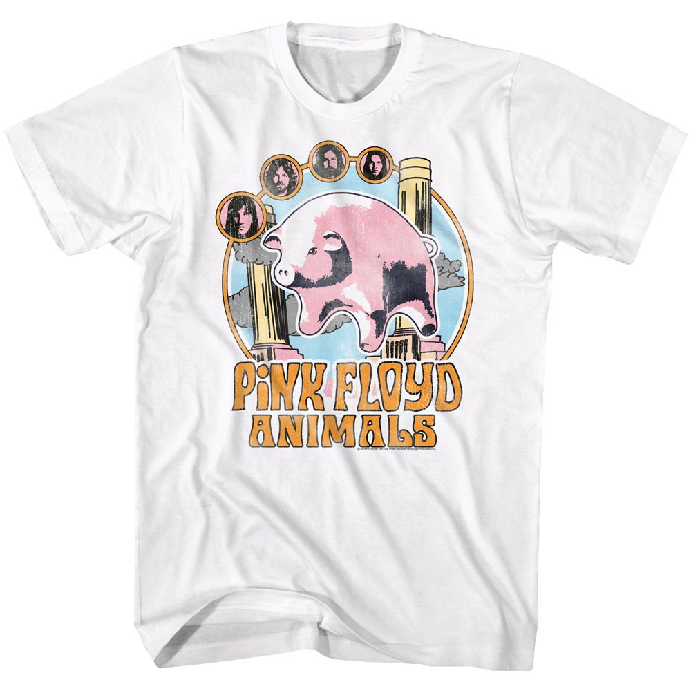 Pink Floyd - Circle Pig - Short Sleeve - Adult - T-Shirt
