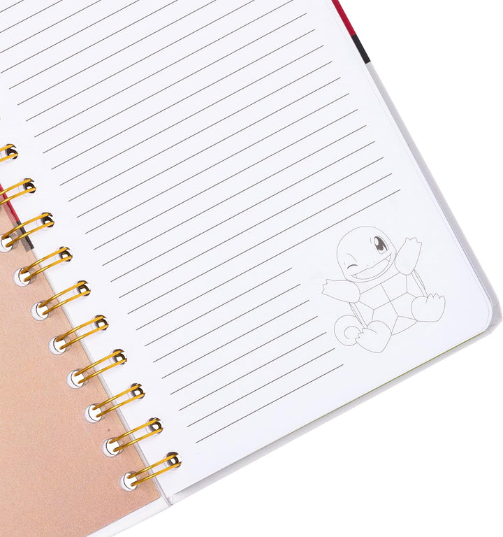 Pokemon Pokeball Starters Spiral Tabbed Notebook 8 x 5 Inches