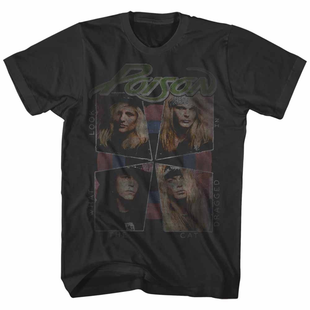 Poison - Faded Cat Drag - Short Sleeve - Adult - T-Shirt