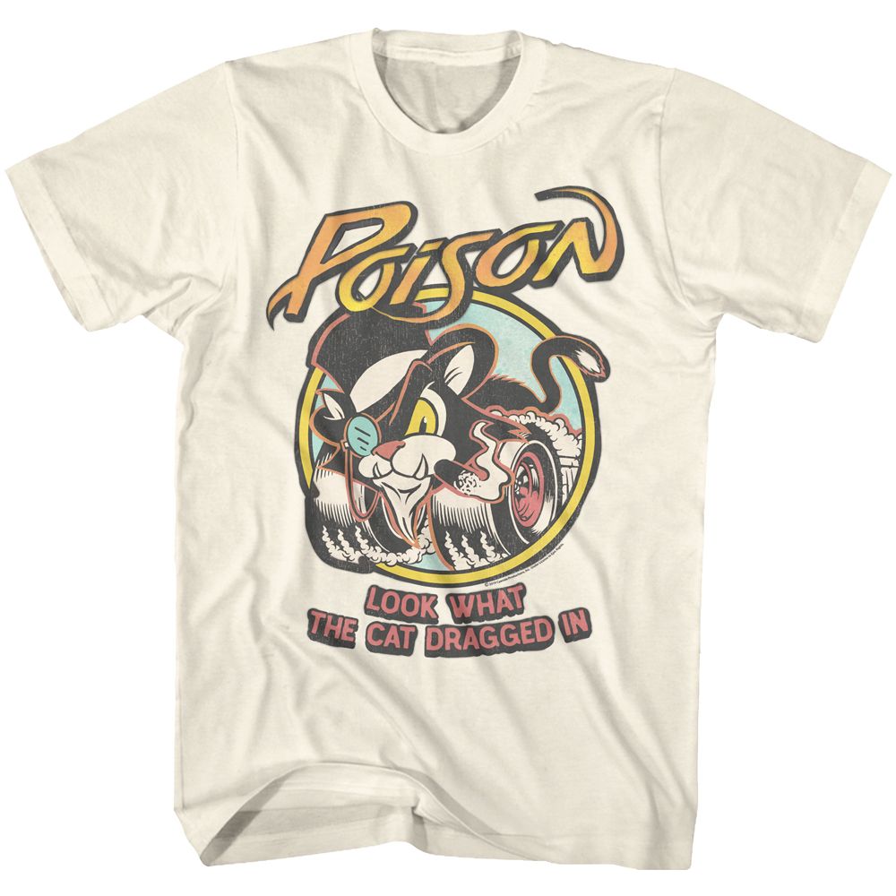 Poison - Look What The Cat Dragged In - Short Sleeve - Adult - T-Shirt