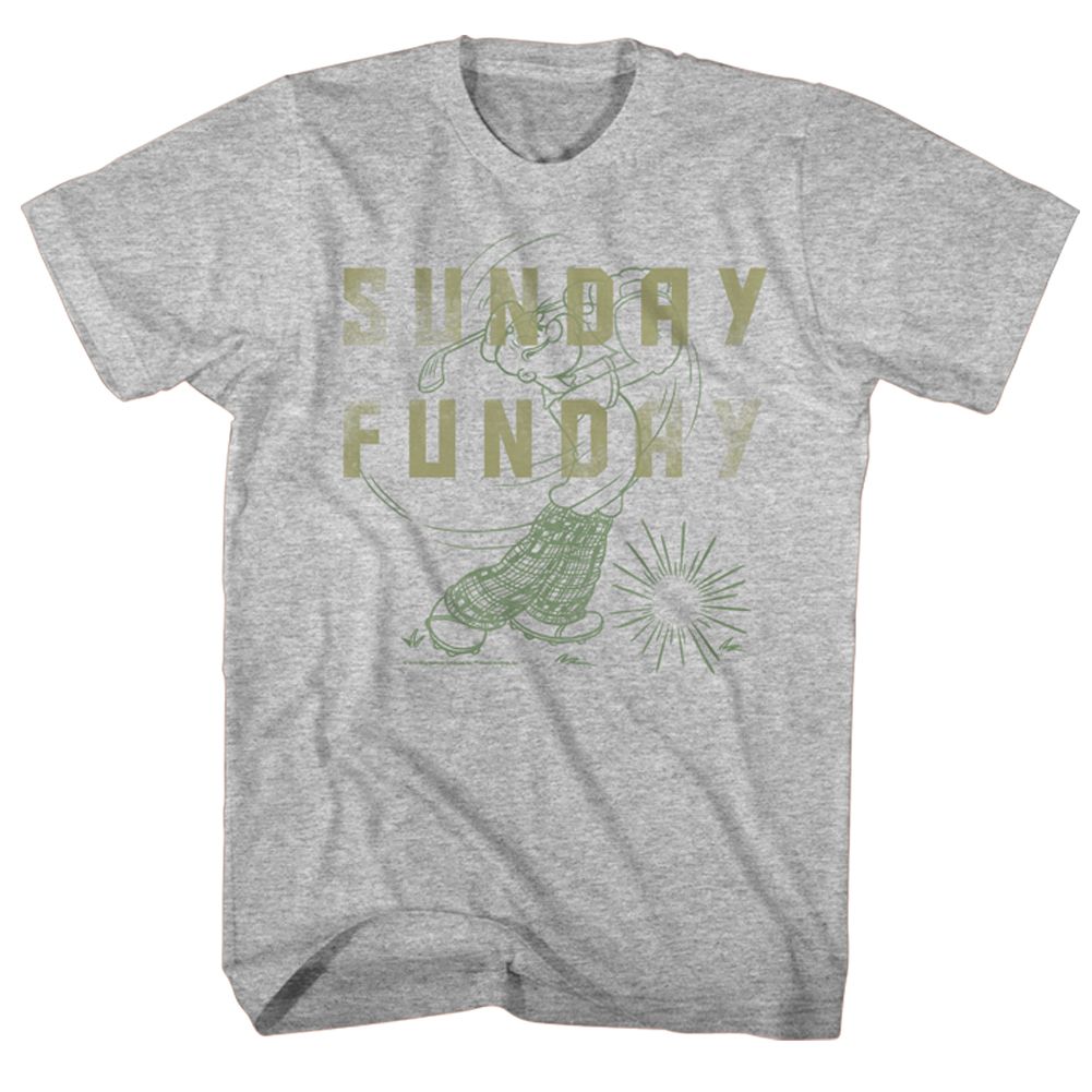 Popeye - Sunday - Short Sleeve - Heather - Adult - T-Shirt
