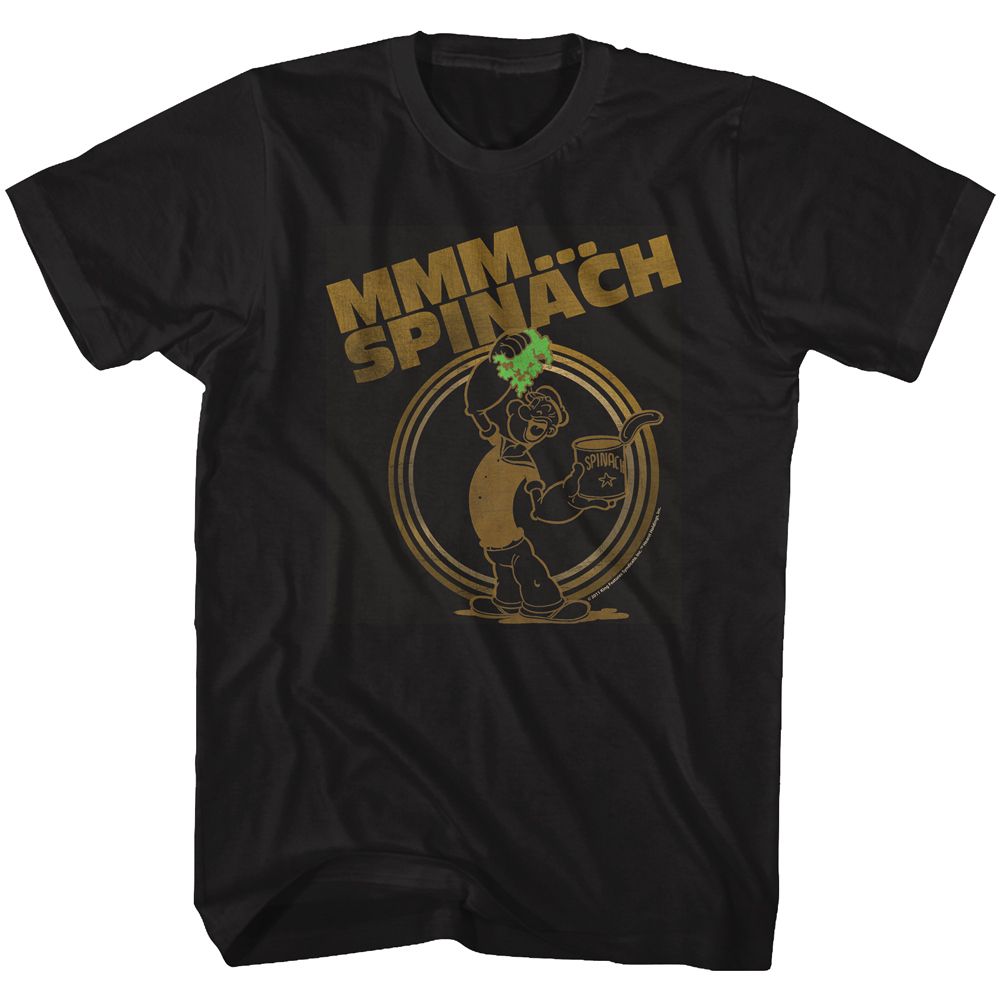 Popeye - Mmm…Spinach - Short Sleeve - Adult - T-Shirt