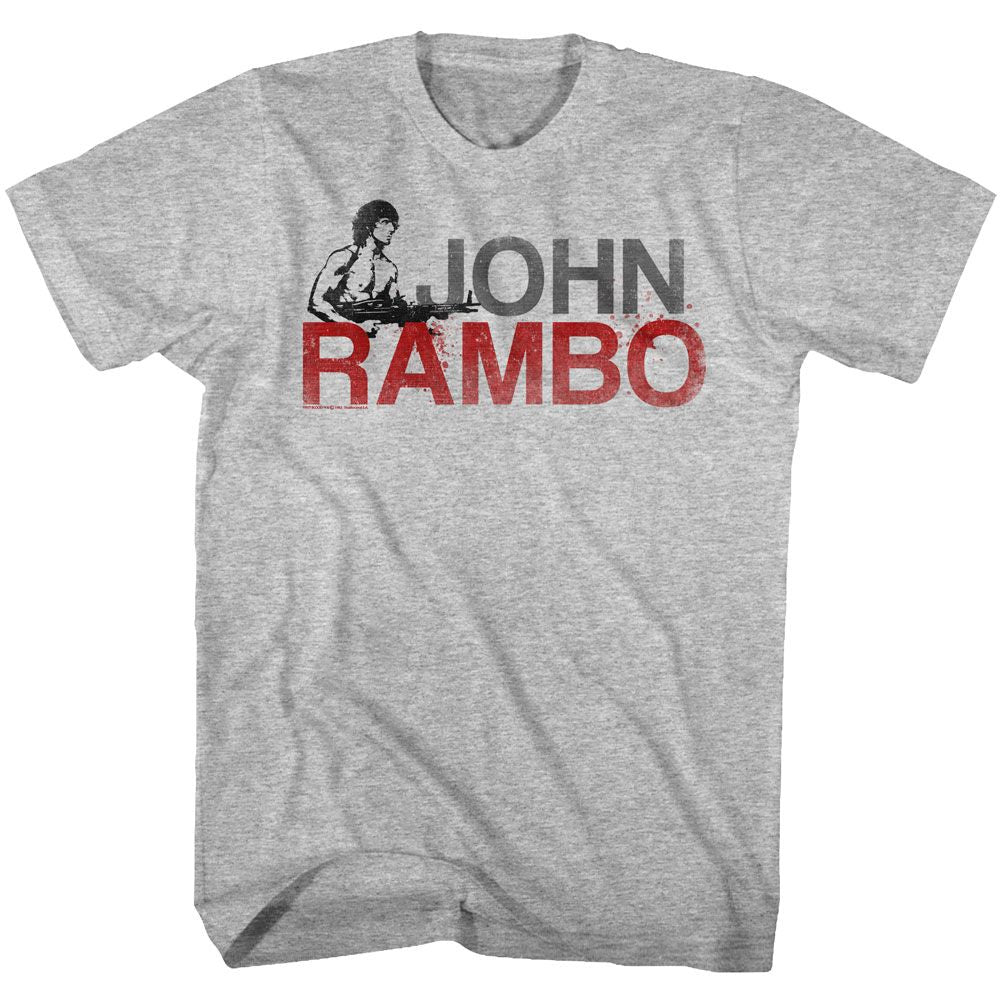 Rambo - Jonbo - Short Sleeve - Heather - Adult - T-Shirt
