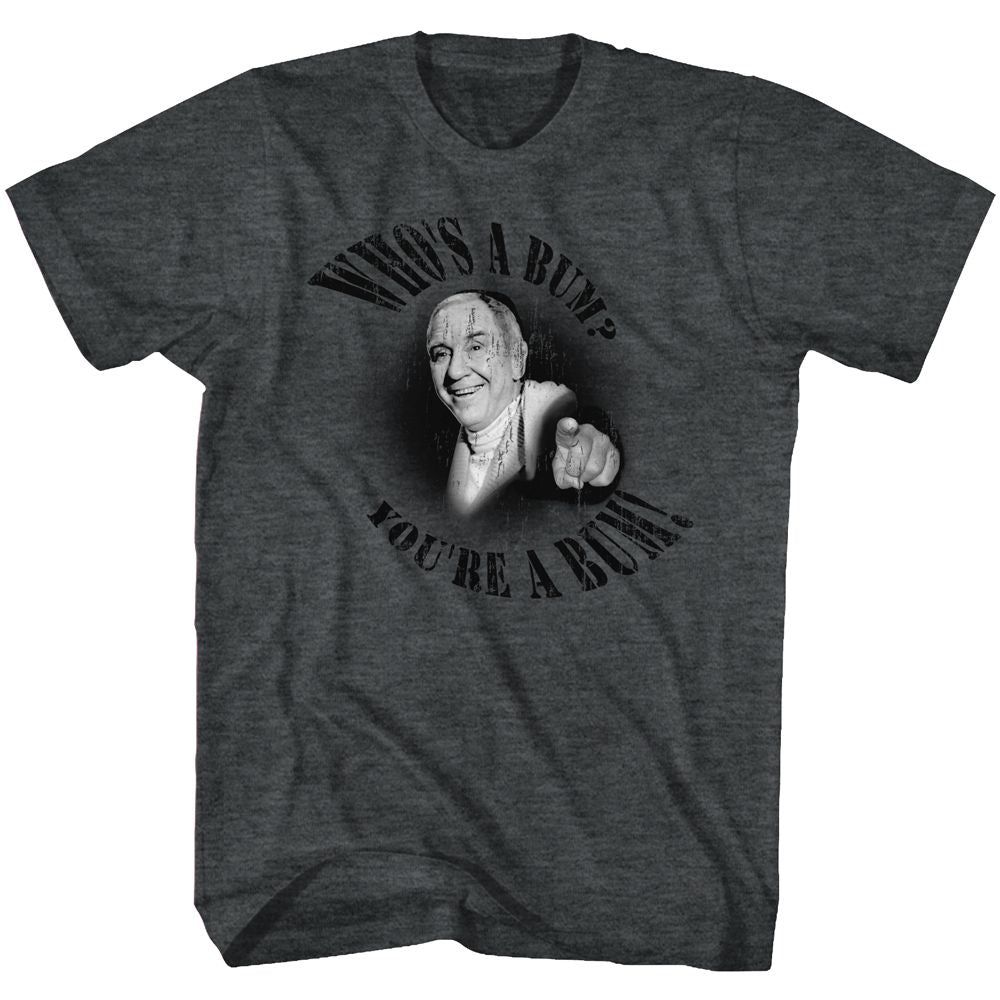 Rocky - Whos A Bum - Short Sleeve - Heather - Adult - T-Shirt