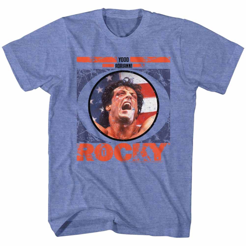 Rocky - Blueberry Stroke - Short Sleeve - Heather - Adult - T-Shirt
