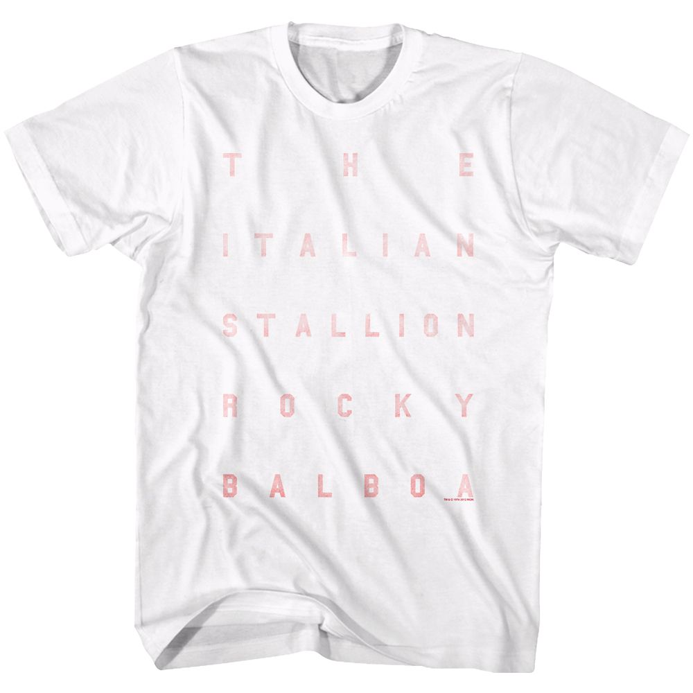 Rocky - Words - Short Sleeve - Adult - T-Shirt