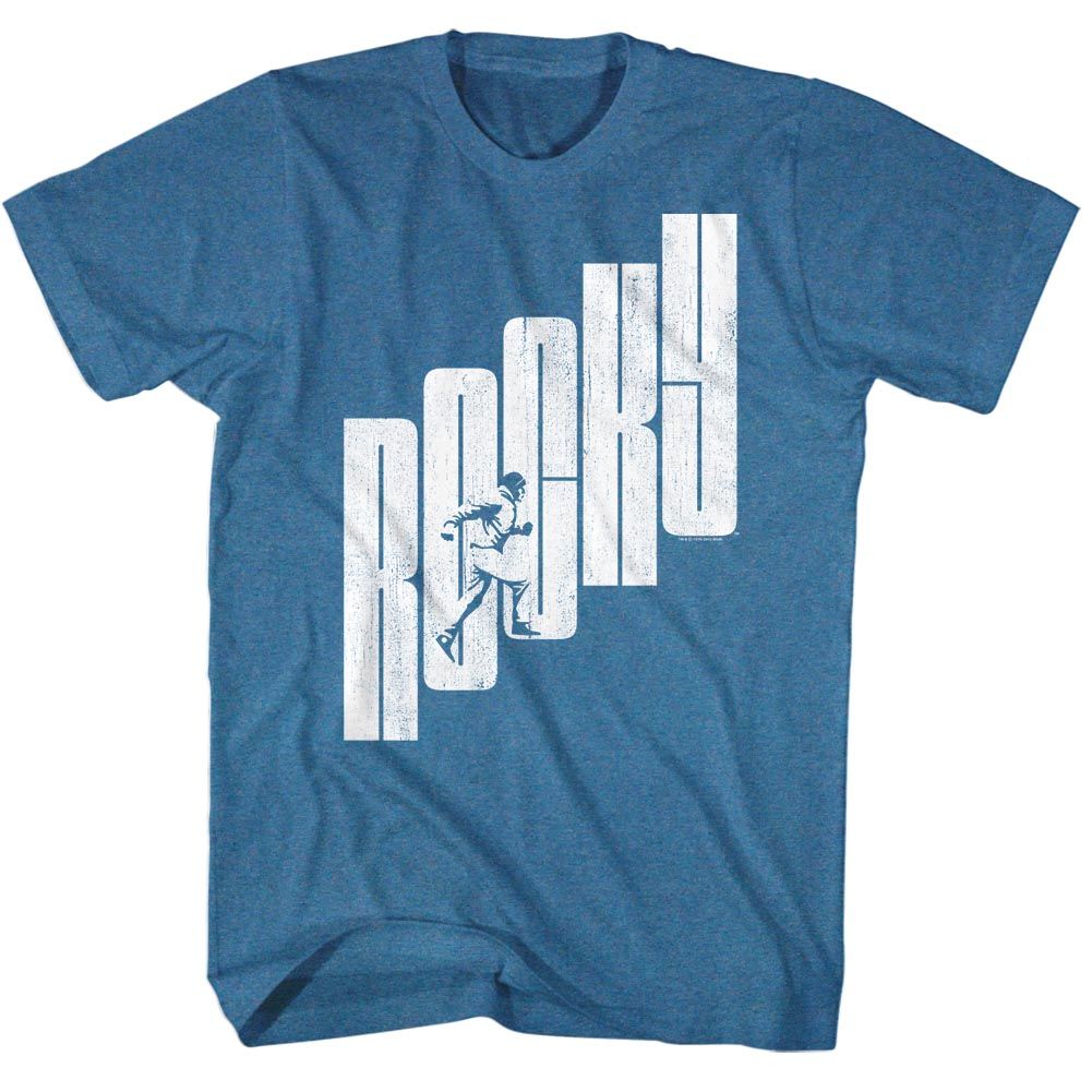Rocky - Letter Step Straight - Short Sleeve - Heather - Adult - T-Shirt