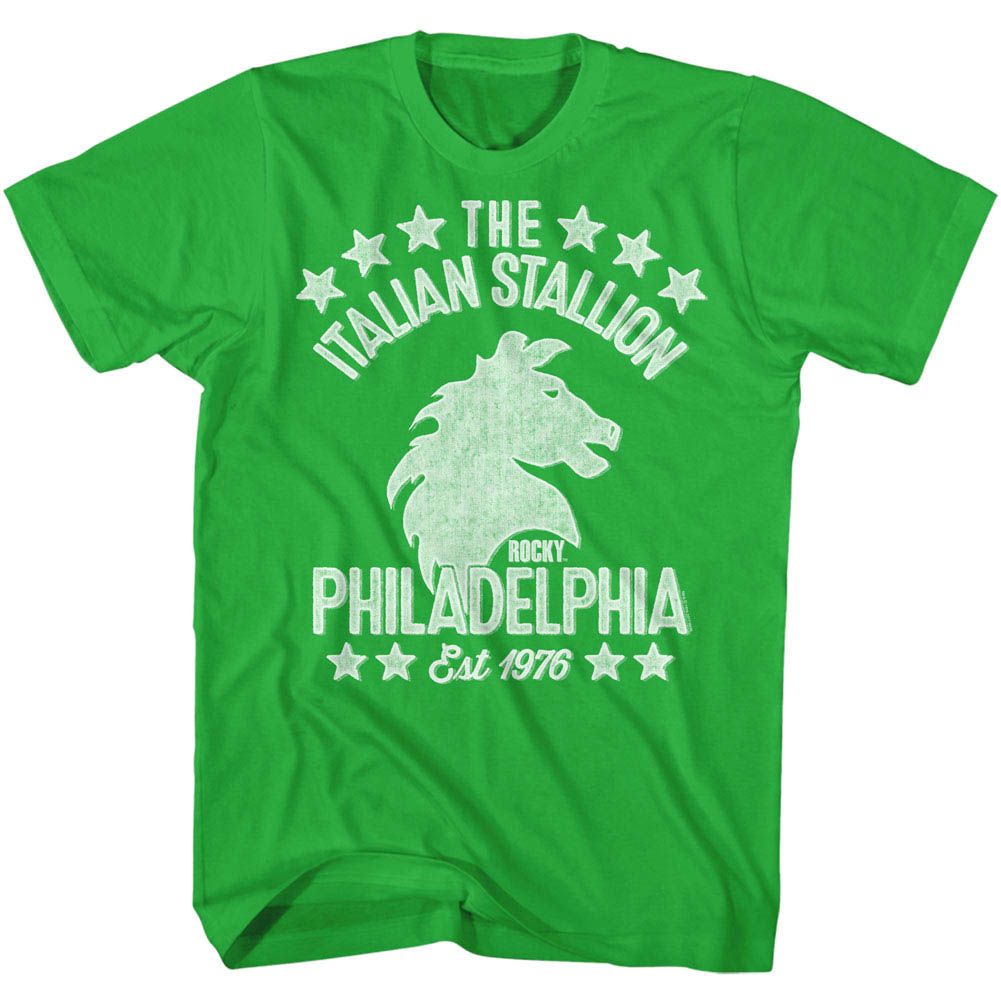 Rocky - White Stallionish - Short Sleeve - Adult - T-Shirt