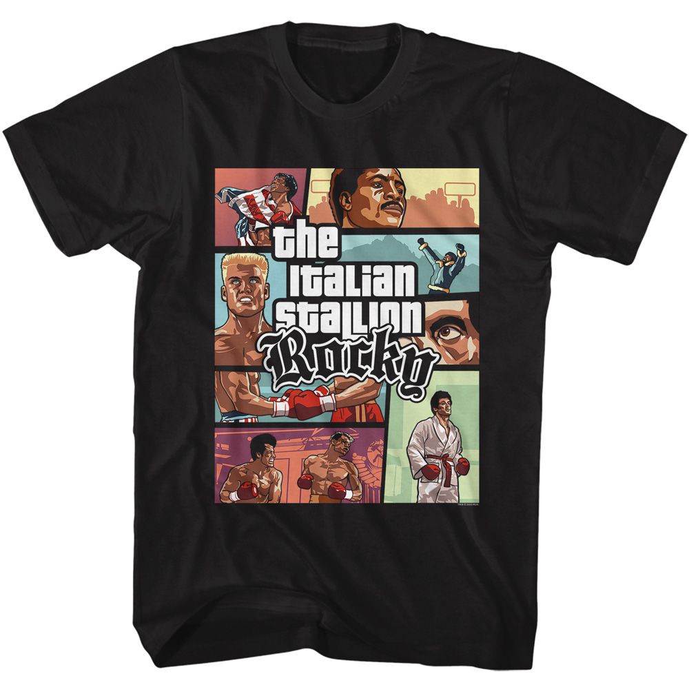 Rocky - Scene Panels - Short Sleeve - Adult - T-Shirt