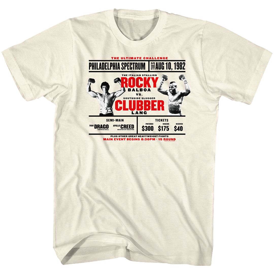 Rocky - Rocky Vs. Clubber - Short Sleeve - Adult - T-Shirt