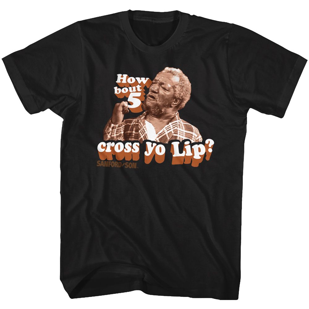 Redd Foxx - 5 Cross Yo Lips - Short Sleeve - Adult - T-Shirt