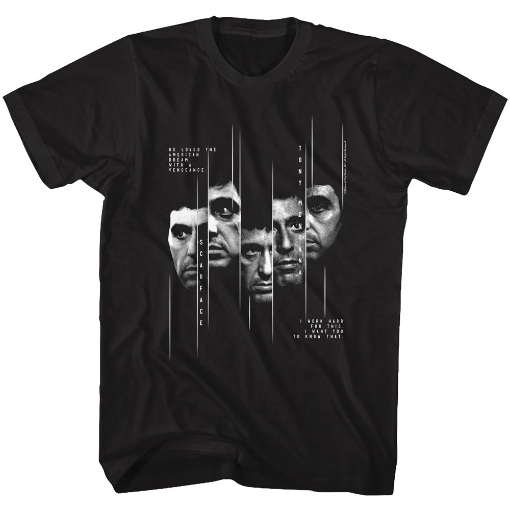 Scarface - Sliced - Short Sleeve - Adult - T-Shirt