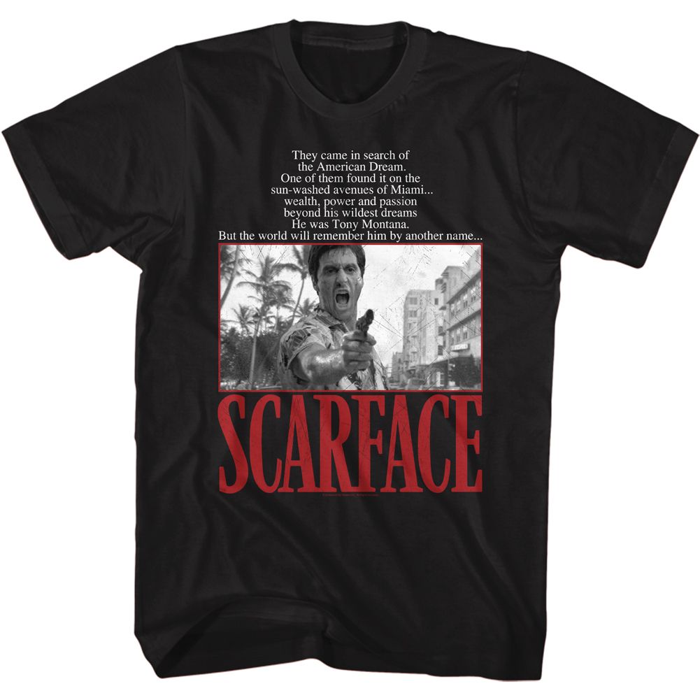 Scarface - American Dream Quote 2 - Short Sleeve - Adult - T-Shirt