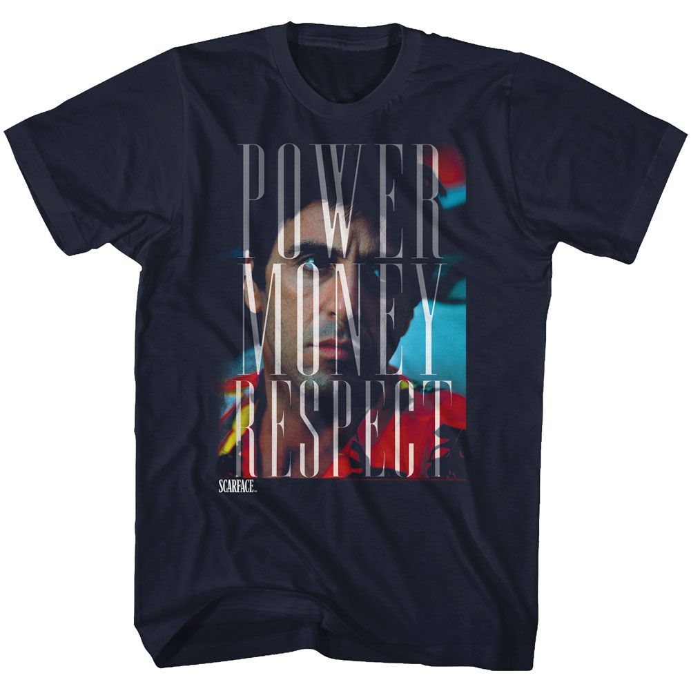 Scarface - Power Money Respect - Short Sleeve - Adult - T-Shirt
