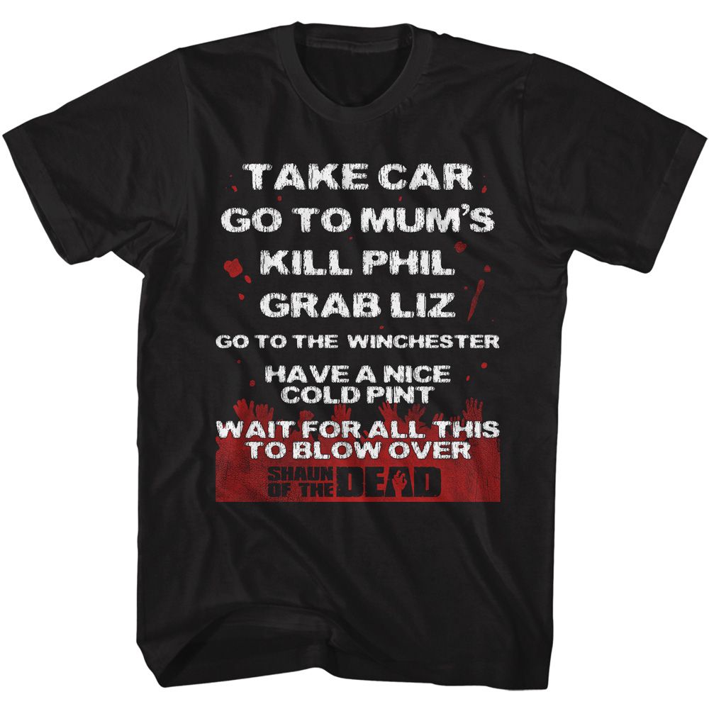 Shaun Of The Dead - Take Car - Short Sleeve - Adult - T-Shirt