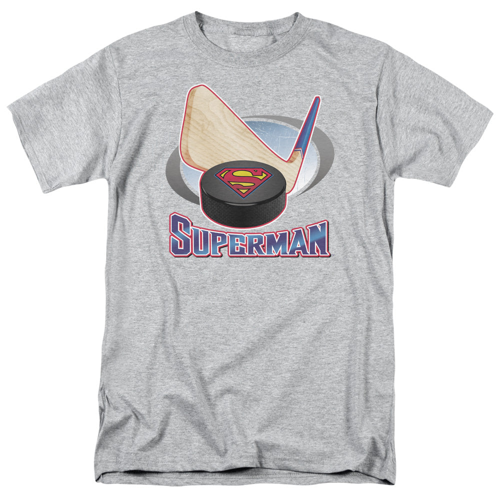 DC Comics - Superman - Hockey Stick - Adult T-Shirt