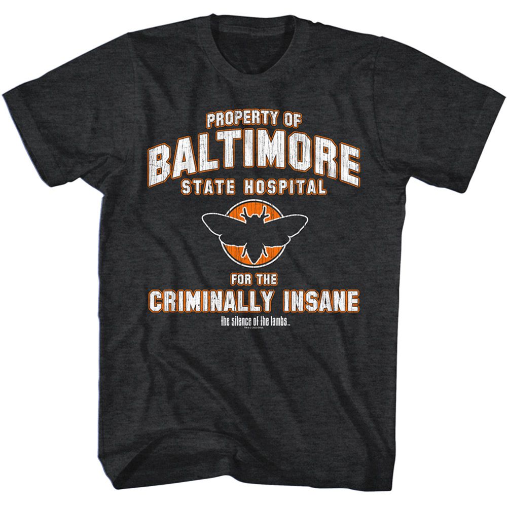 Silence Of The Lambs - Baltimore State - Short Sleeve - Heather - Adult - T-Shirt