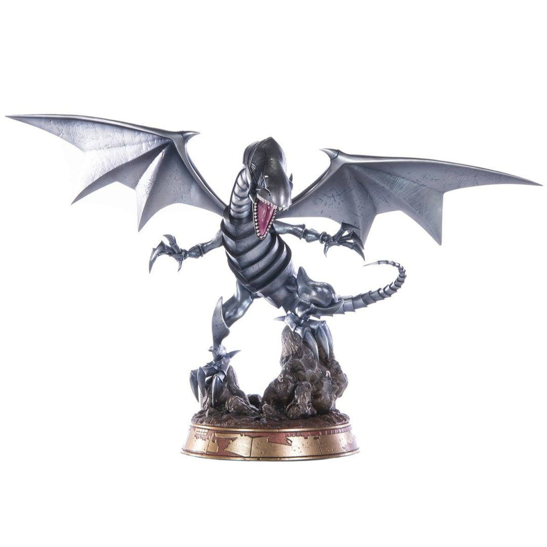 First 4 Figures Yu-Gi-Oh! Blue-Eyes White Dragon Silver Variant 14 Inch Statue