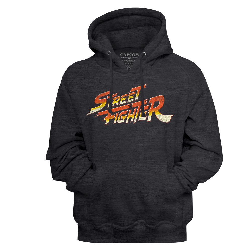 Street Fighter - Logo - Long Sleeve - Heather - Adult - Hoodie