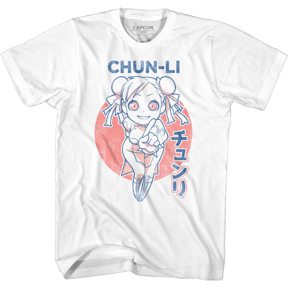 Street Fighter - Cutesy Chun-Li - Short Sleeve - Adult - T-Shirt