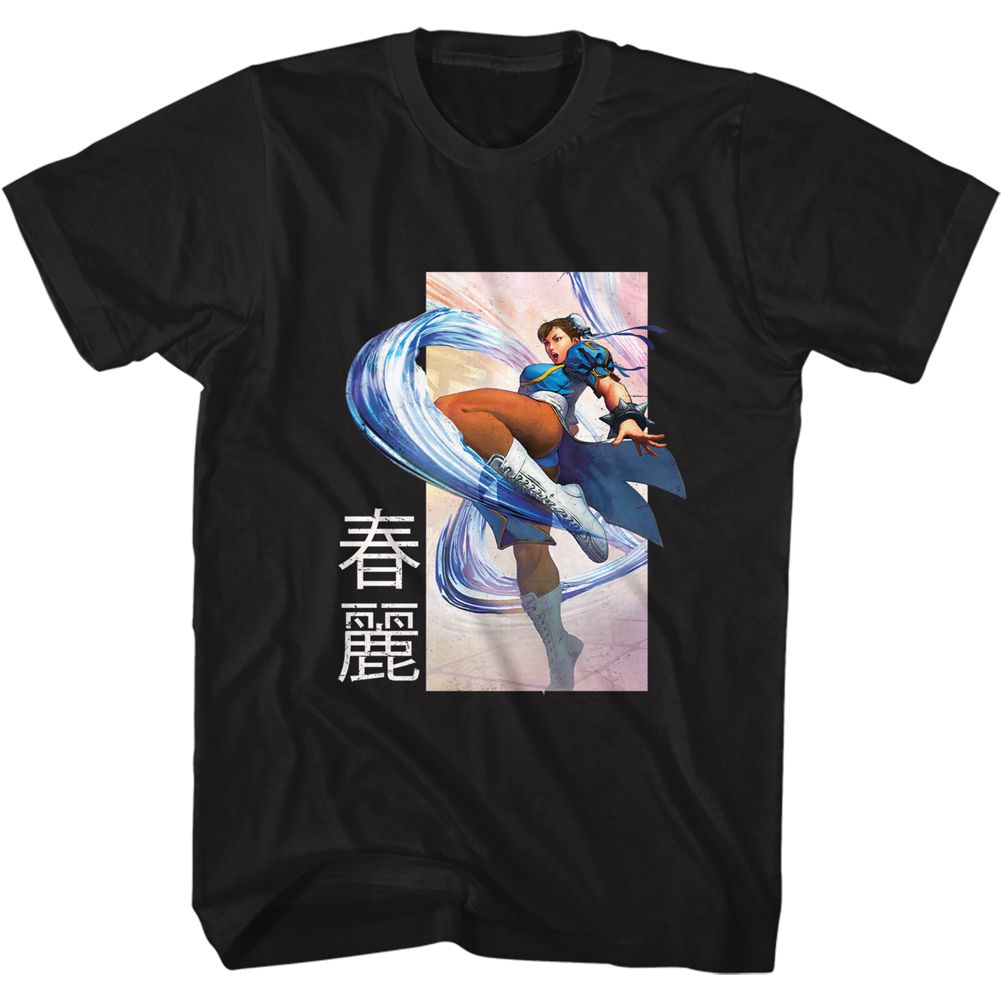 Street Fighter - Chun Li Kick - Short Sleeve - Adult - T-Shirt