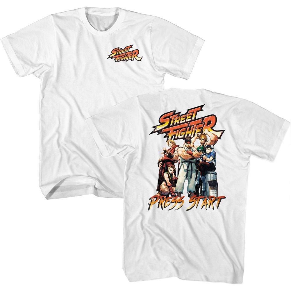 Street Fighter - Press Start - Short Sleeve - Adult - T-Shirt