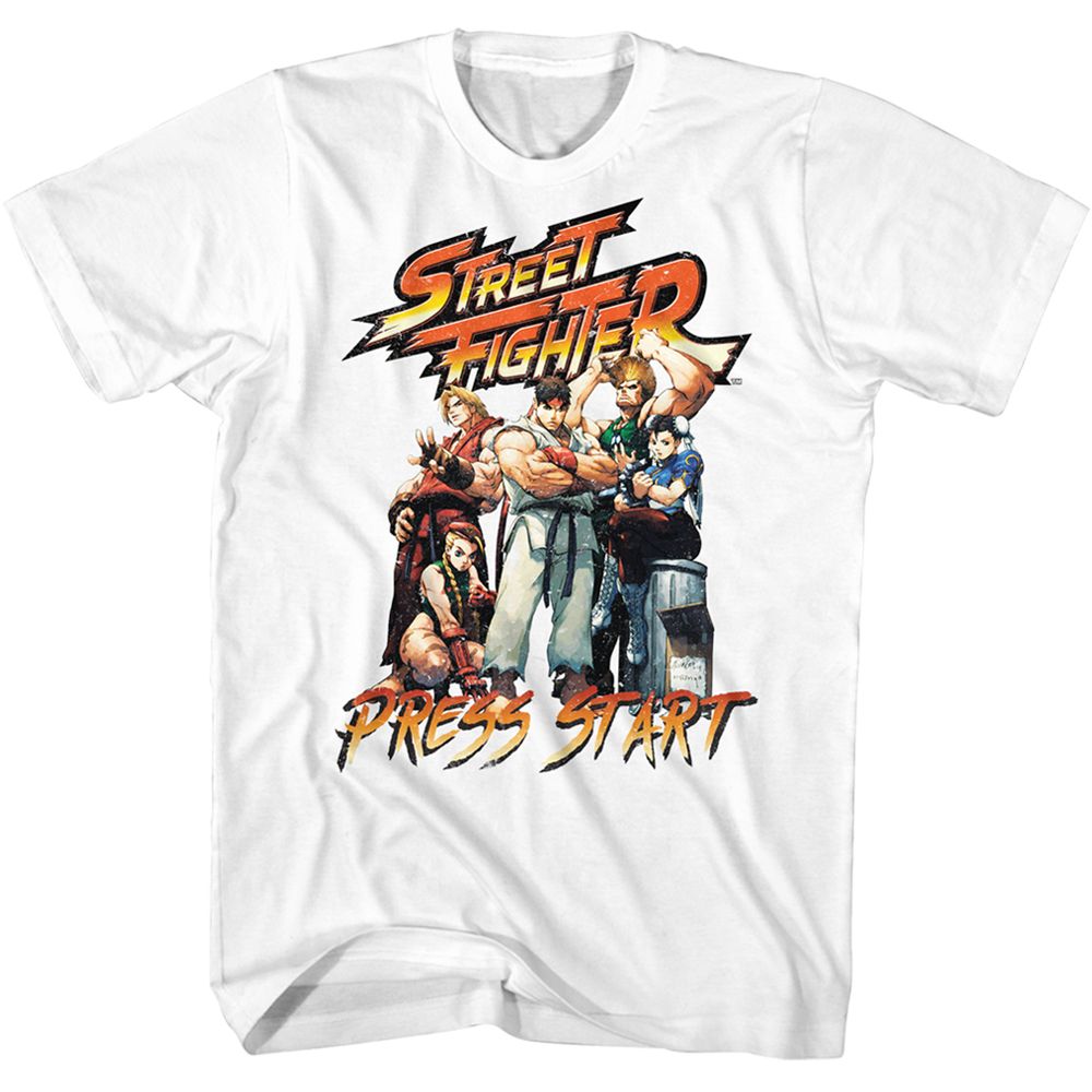 Street Fighter - Press Start 2 - Short Sleeve - Adult - T-Shirt