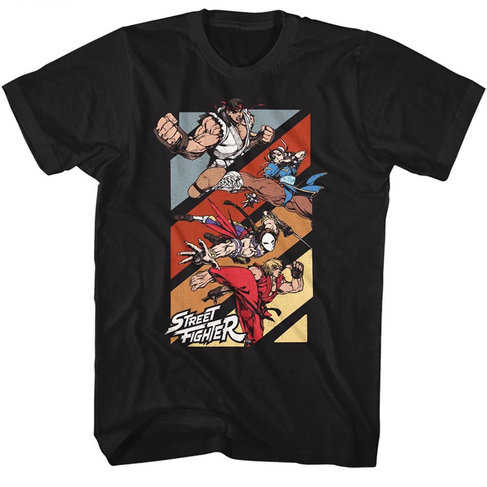 Street Fighter - Four Fighters - Short Sleeve - Adult - T-Shirt