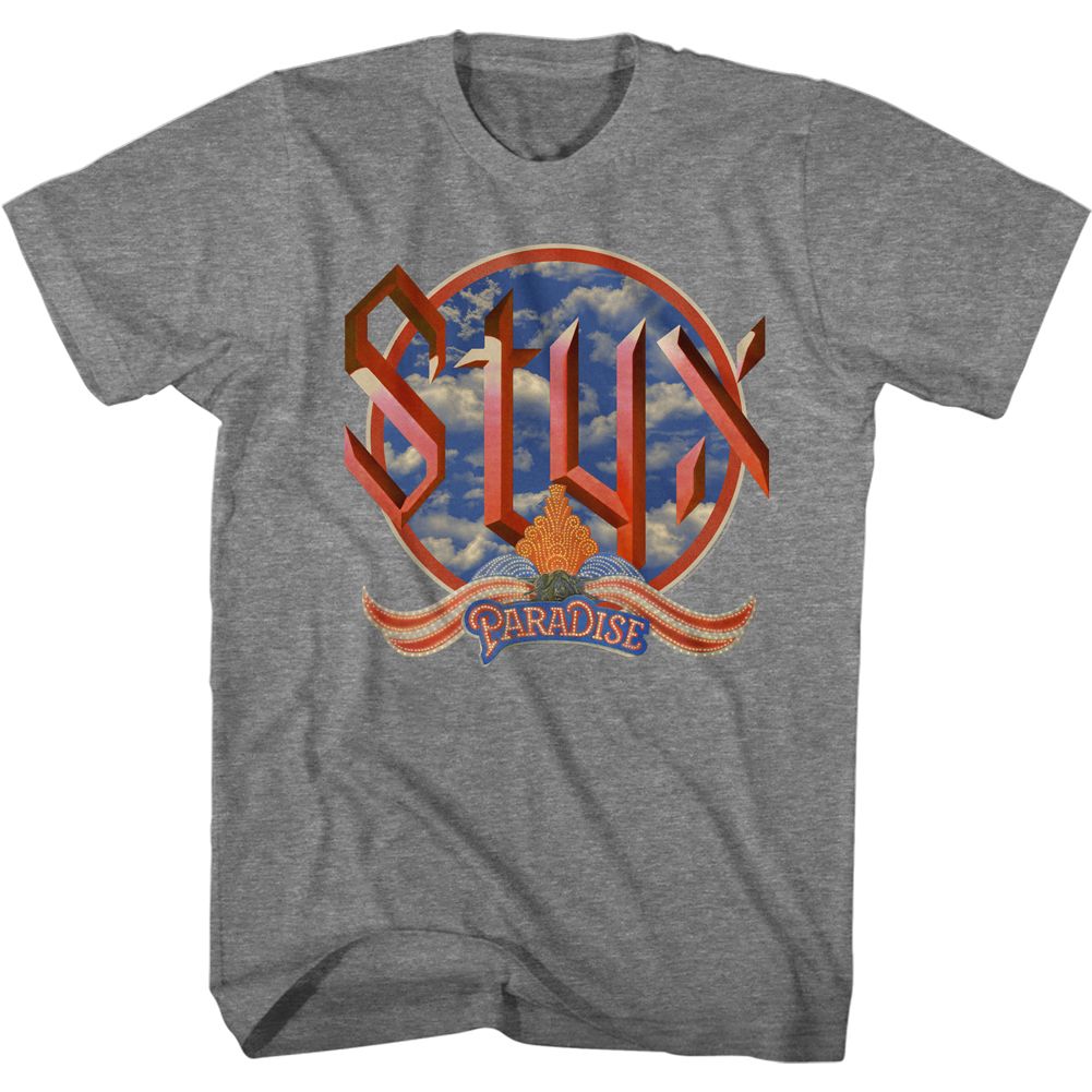 Styx - Paradise Clouds - Short Sleeve - Heather - Adult - T-Shirt