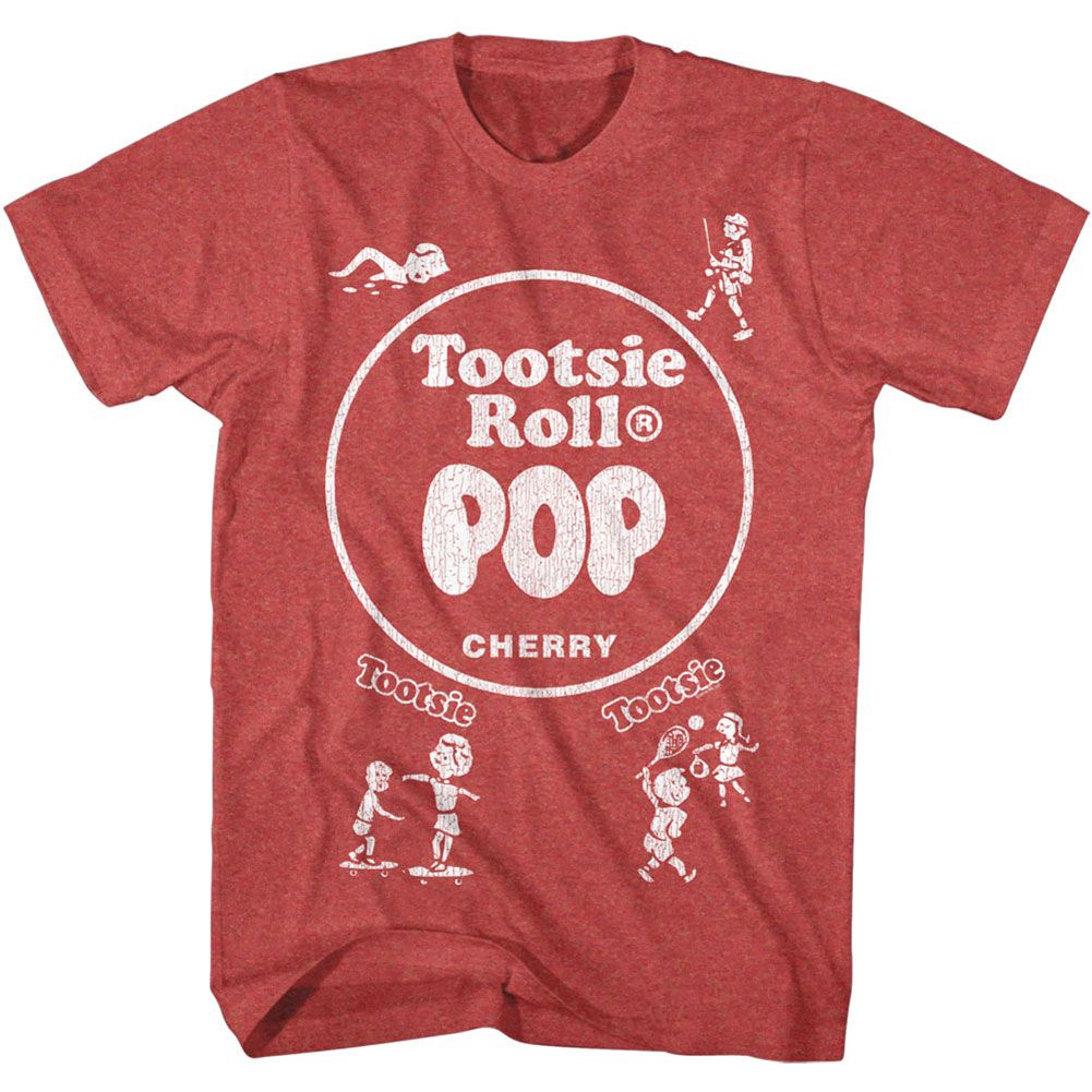 Tootsie Roll - Pop Wrap - Short Sleeve - Heather - Adult - T-Shirt
