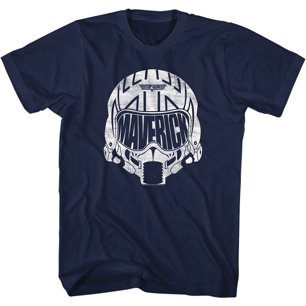Top Gun - White Mav Helmet - Short Sleeve - Adult - T-Shirt
