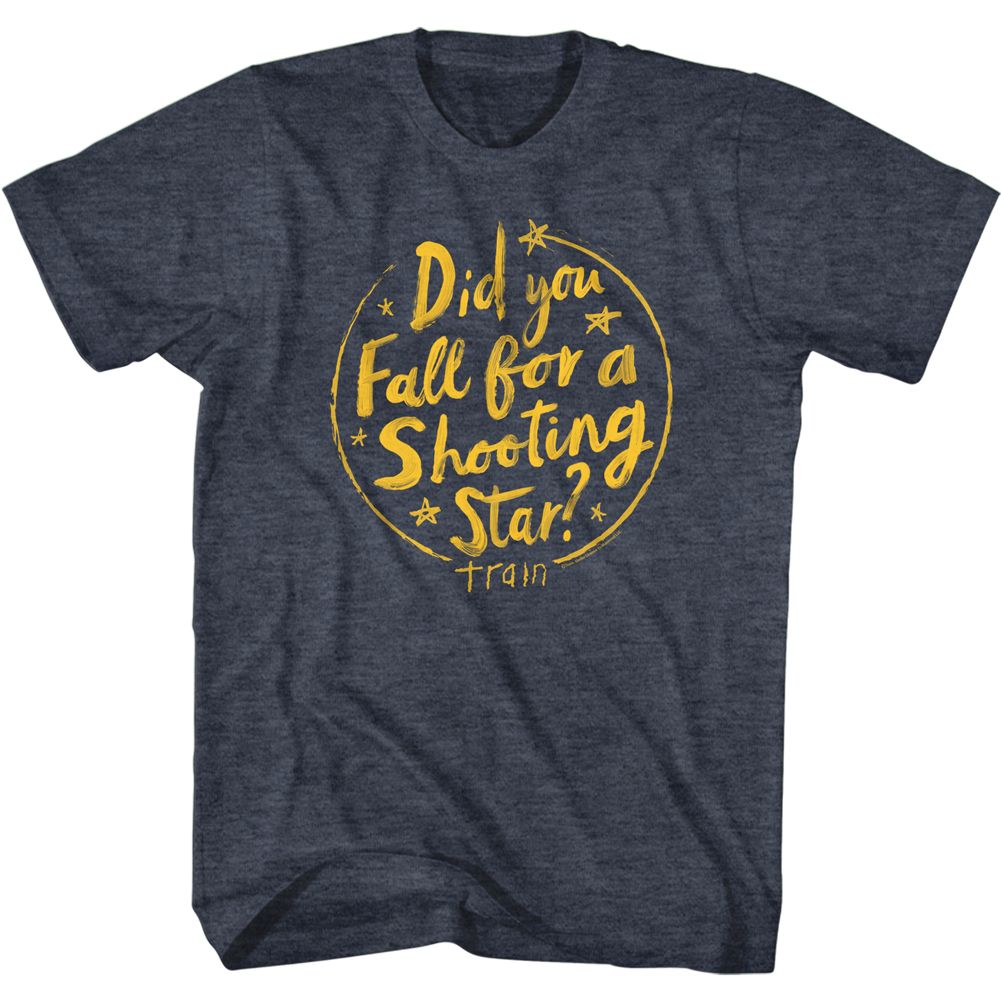 Train - Drops Of Jupiter Lyrics - Short Sleeve - Heather - Adult - T-Shirt