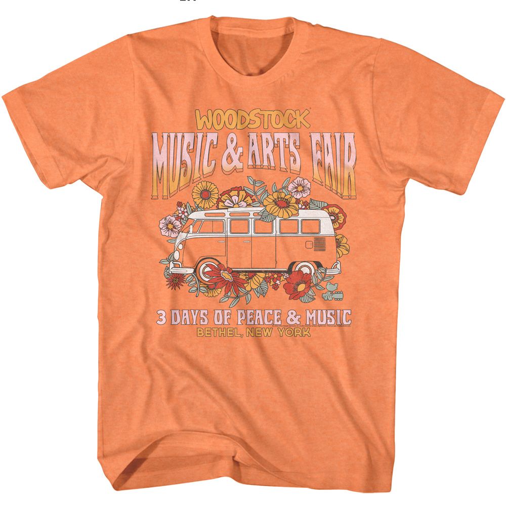 Woodstock - Floral Van - Short Sleeve - Adult - T-Shirt