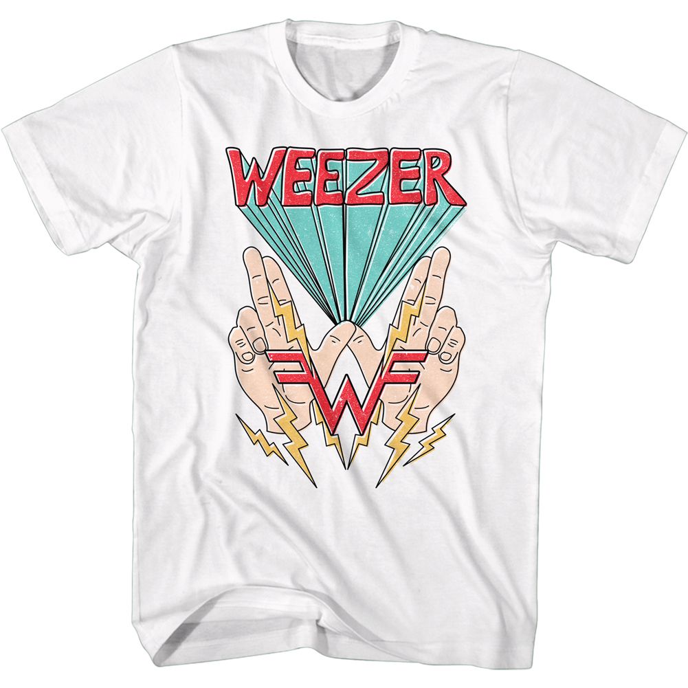 Weezer - Hands & Lightning - Short Sleeve - Adult - T-Shirt