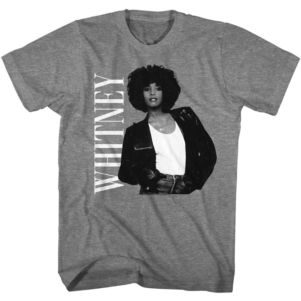 Whitney Houston - Attitude - Short Sleeve - Heather - Adult - T-Shirt