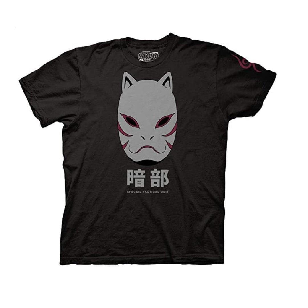 Naruto Shippuden Anbu Black Ops Mask Anime T Shirt